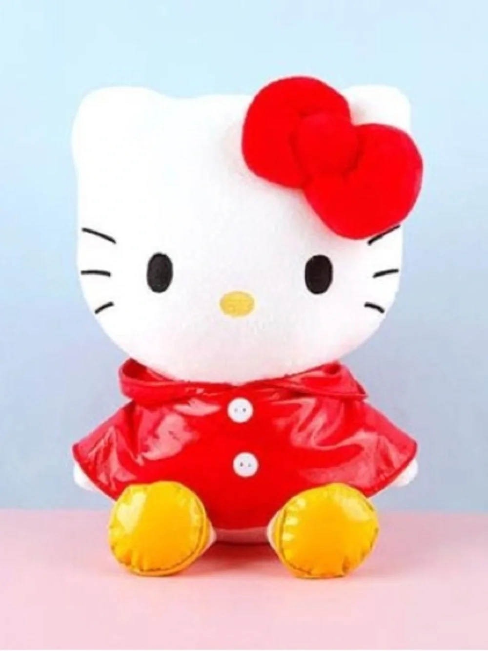 Sanrio Hello Kitty Red Raincoat 11” Rainy Days Plush Collectible Korea Exclusive
